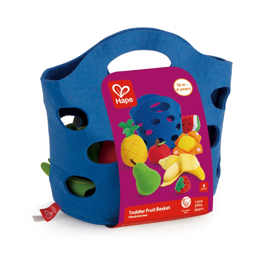 Игрален комплект, Hape, Кошница с плодове, 8 части