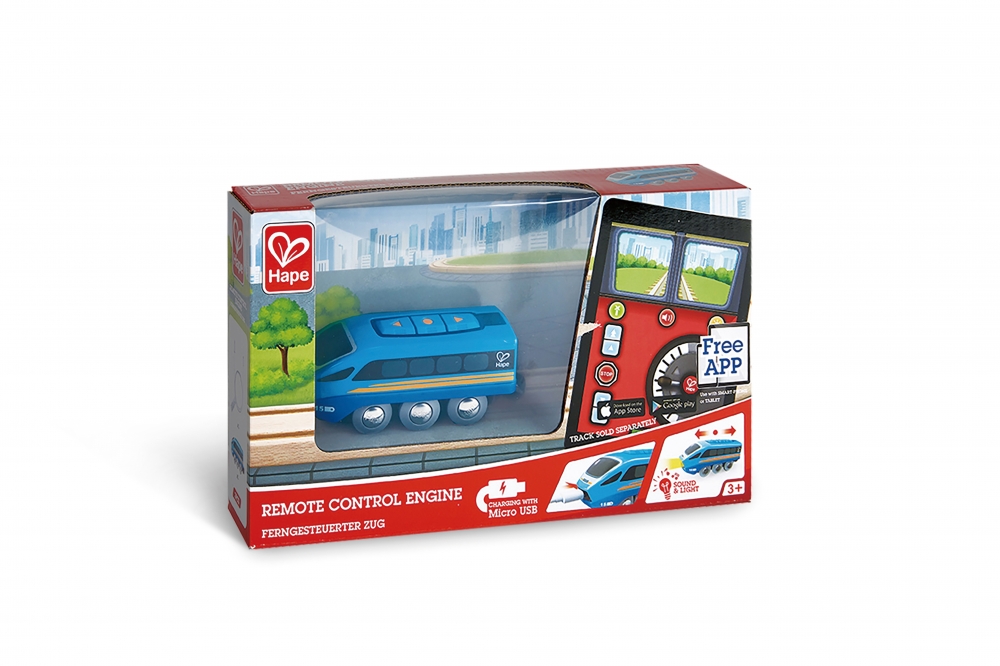 Влак с мобилно управление, Hape, Син