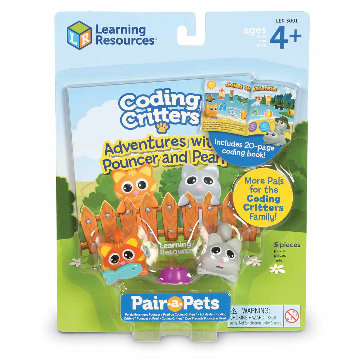 Игрален комплект, Learning Resources, Котенца, Паунсър и Пърл, 5 части
