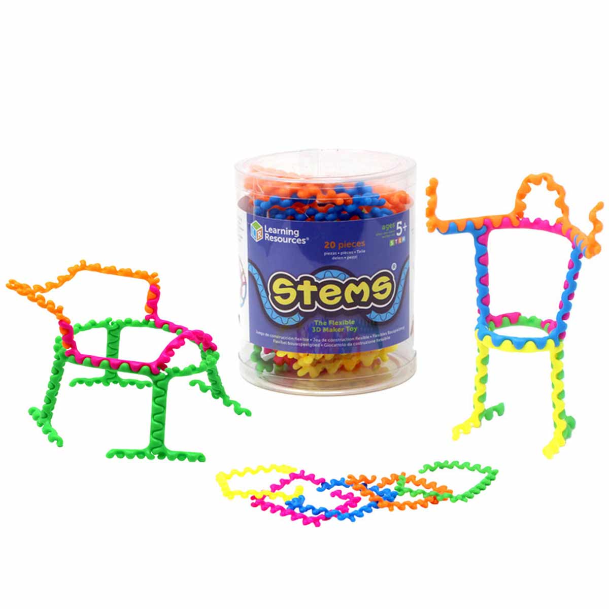 Конструктор, STEMS, Гъвкави части, 20 броя