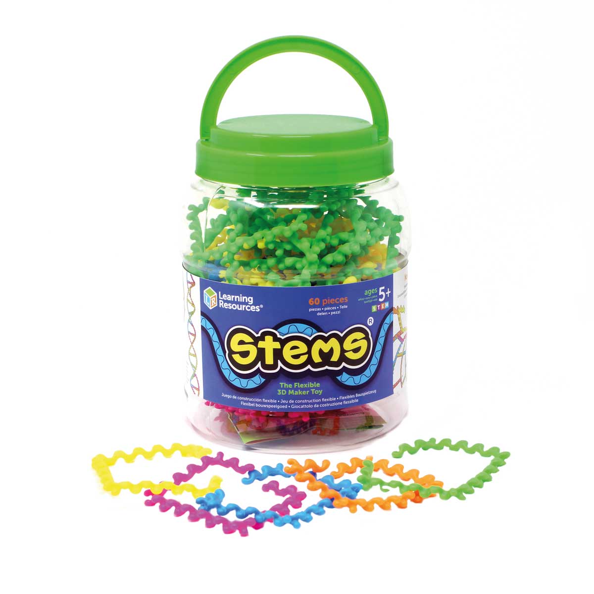 Конструктор, STEMS, Гъвкави части, 60 броя