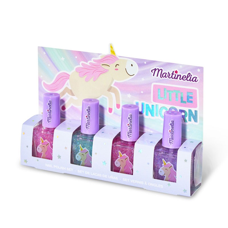 Комплект лакове за нокти, Martinelia, Еднорог, 4 броя      