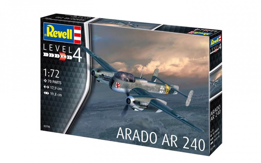 Сглобяем модел, Revell, Бомбардировач Arado AR-240, 70 части