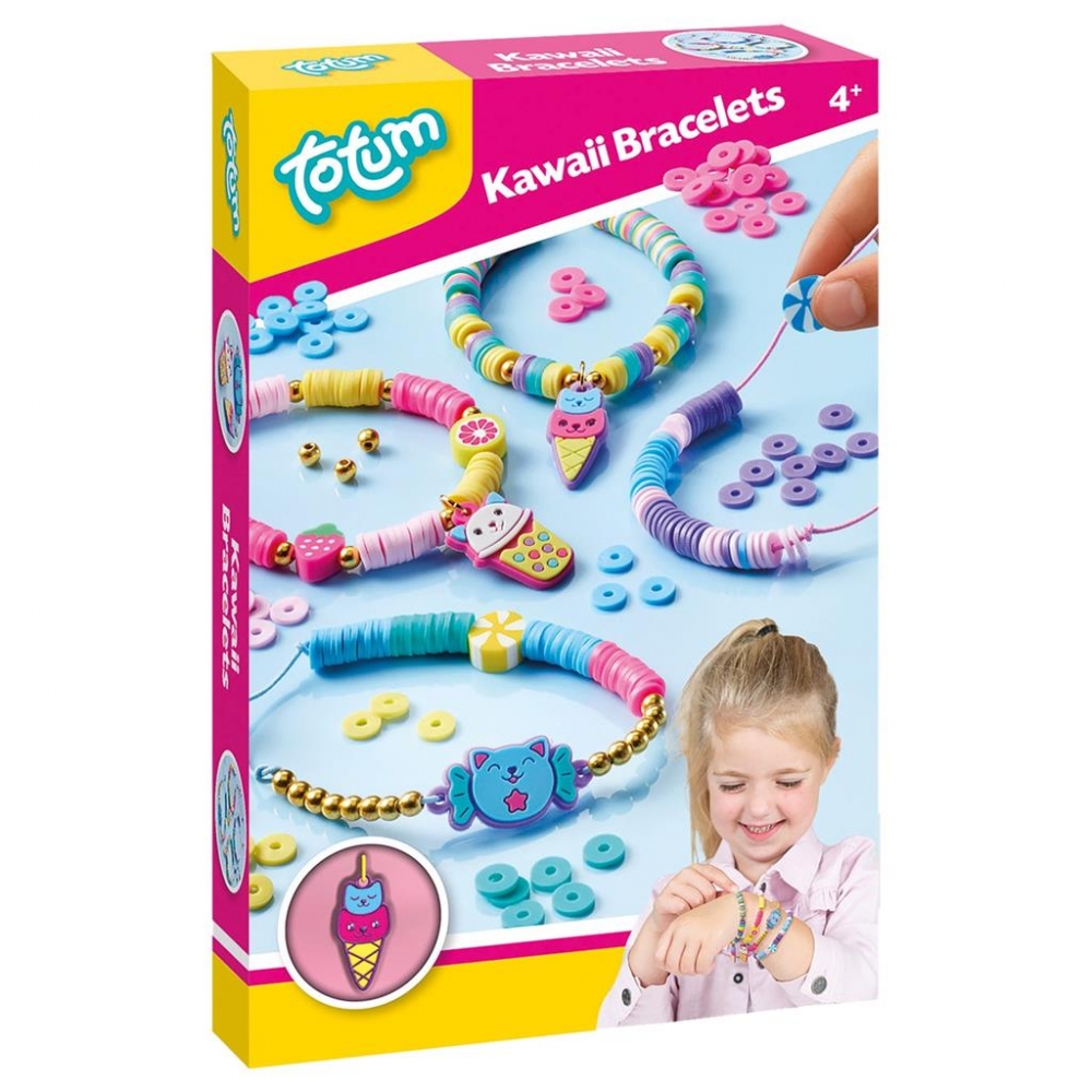 Творчески комплект, Totum, Направи сам гривни Kawaii, 4 броя