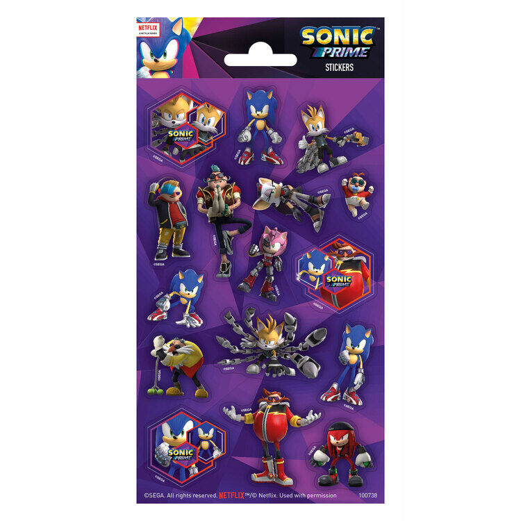 Блестящи стикери, Totum, Sonic, 16 броя