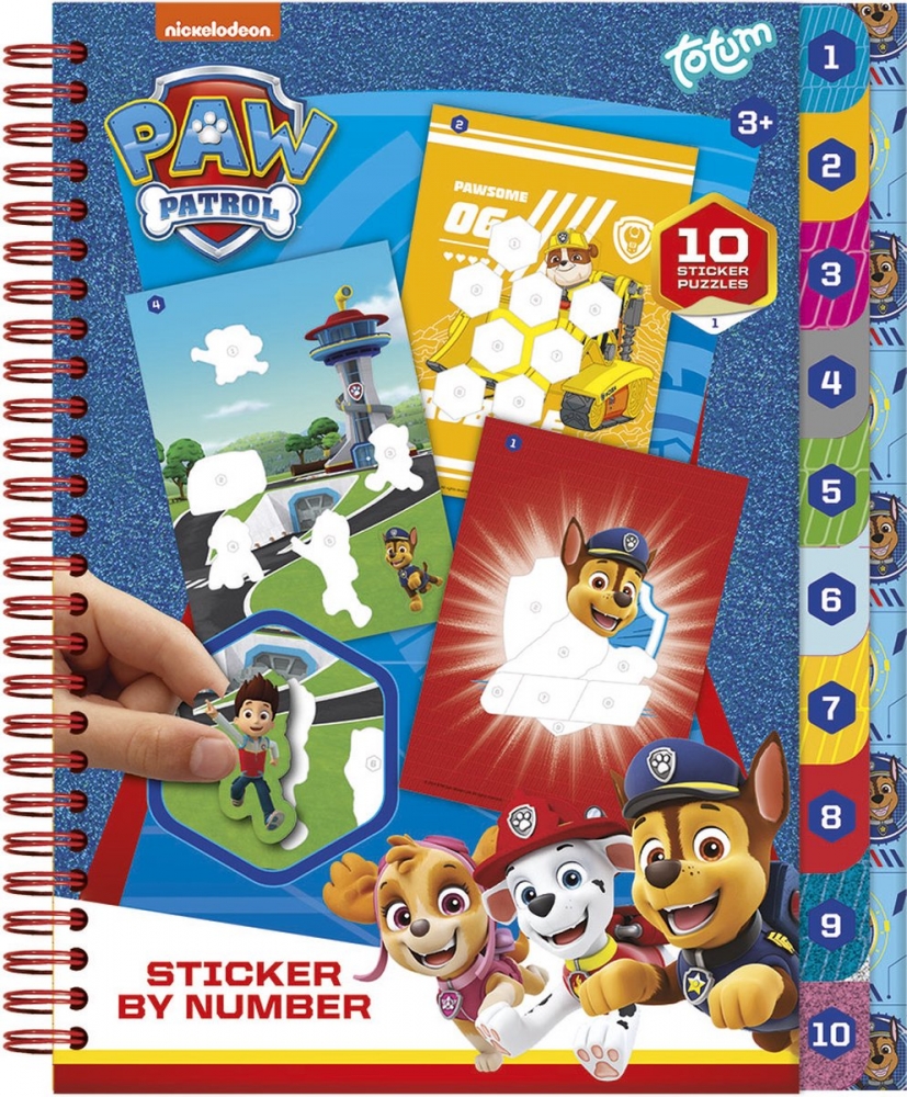 Творчески комплект, Totum, Paw Patrol, Книжка със стикери по номера