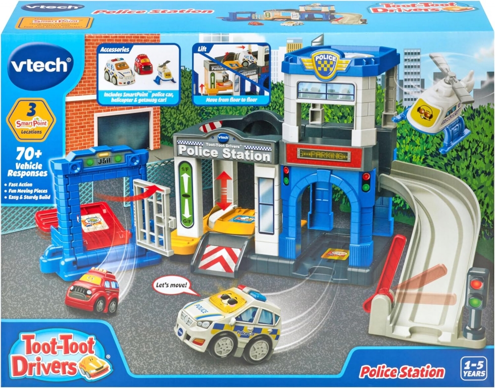 Интерактивна играчка, Vtech, Полицейско управление, Писта с колички