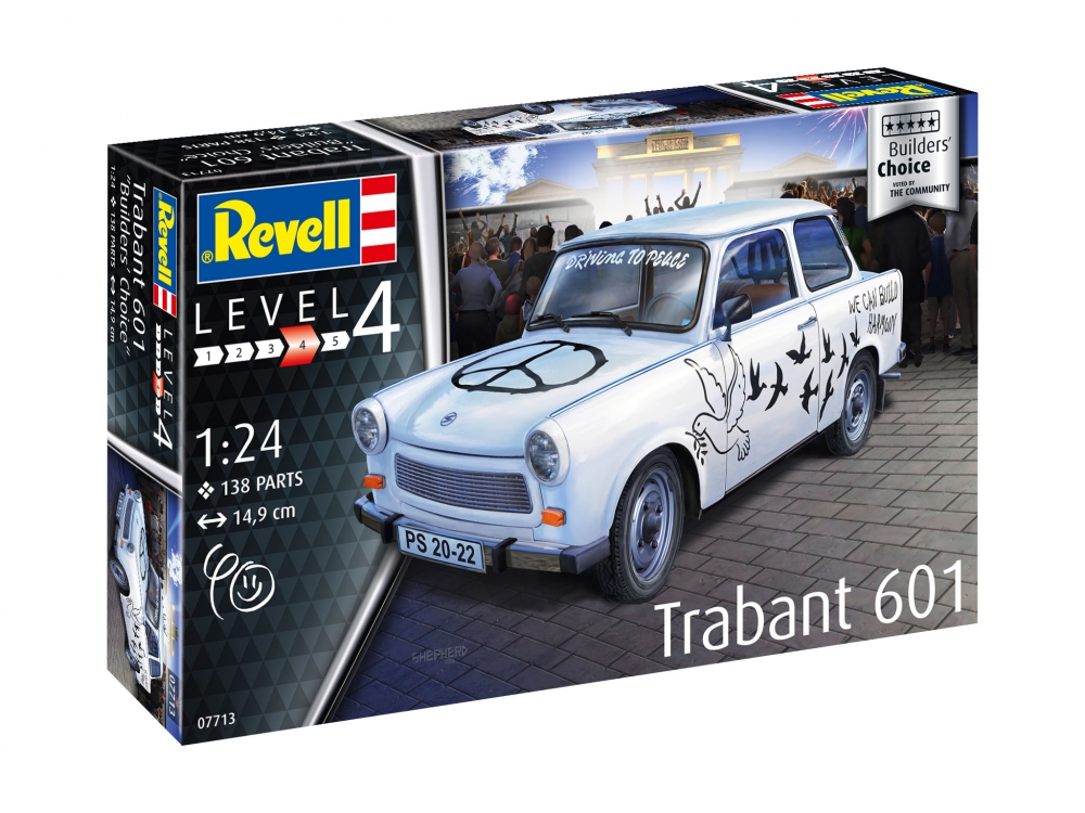 Сглобяем модел, Revell, Builders Choice, Трабант 601С, 138 части