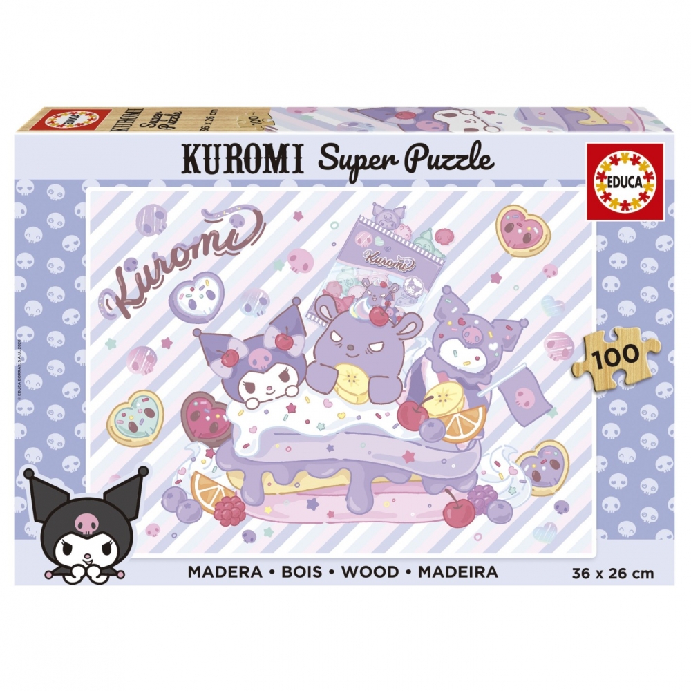 Дървен пъзел, Educa, Kuromi, 100 части