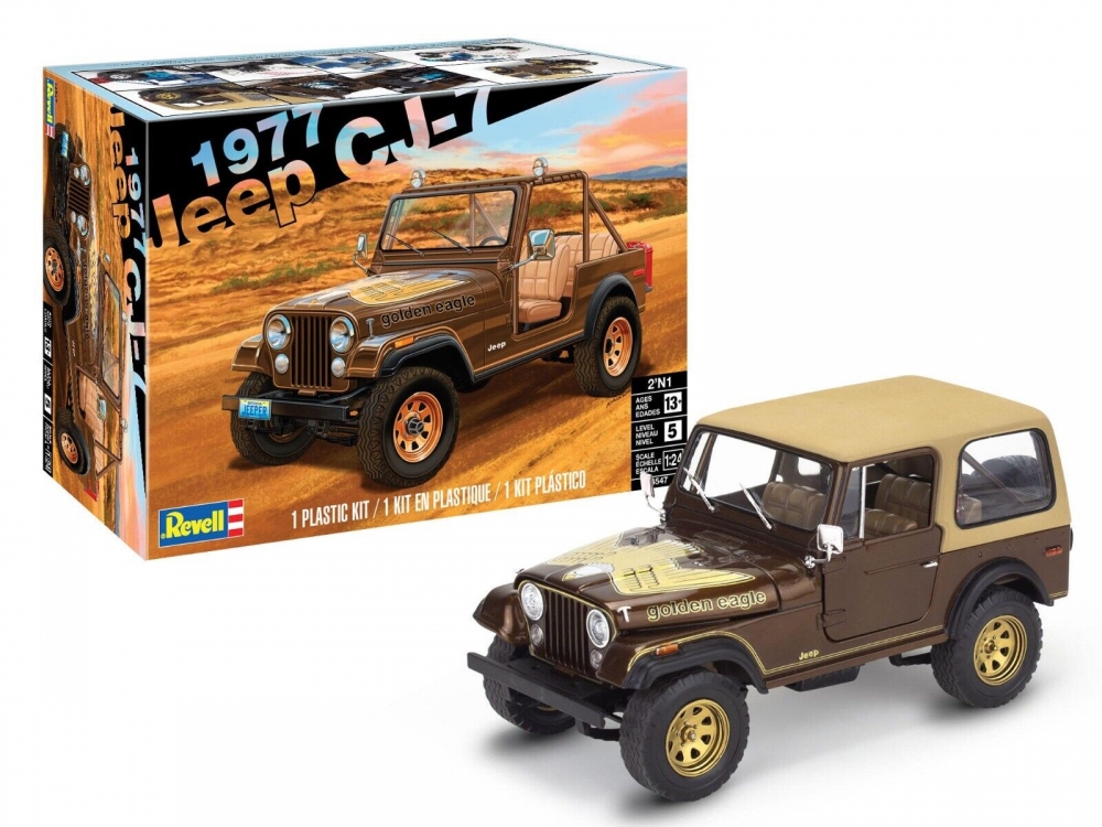 Сглобяем модел, Revell, Jeep CJ-7 1977, 136 части