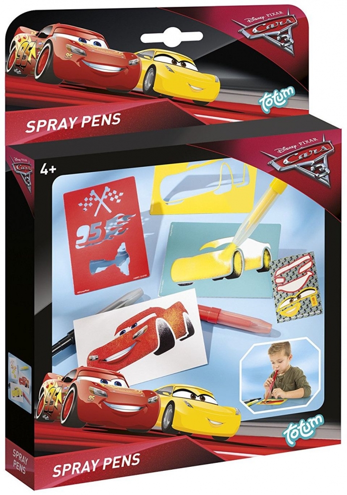 Творчески комплект, Totum, Cars 3, Декорирай сам със спрей писалка