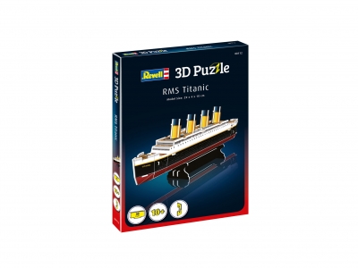 Mini puzzle 3D, Revell, RMS Titanic, 30 piese