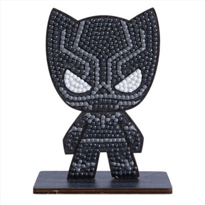 Комплект за диамантена бродерия, Craft Buddy, Crystal Art Buddies, Черната пантера, 7 части