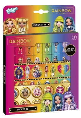 Set de autocolante, Totum, Rainbow high