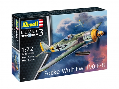 Сглобяем модел, Revell, Изтребител Focke Wulf Fw190 F-8, 46 части
