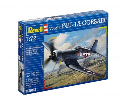 Сглобяем модел, Revell, Американски изтребител Vought F4U-1A Corsair, 63 части