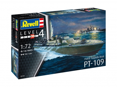 Сглобяем модел, Revell, Военен кораб Torpedo PT-109, 146 части