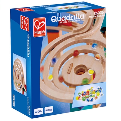 Комплект мраморни топчета, Hape, Quadrilla, 51 броя