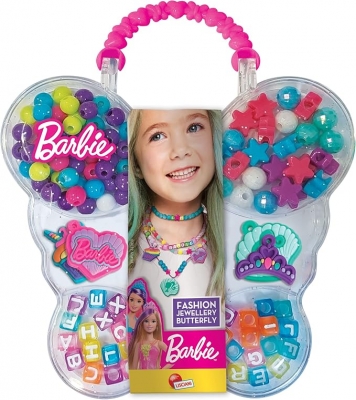 Творчески комплект, Lisciani, Barbie, Направи си сам бижута в куфарче