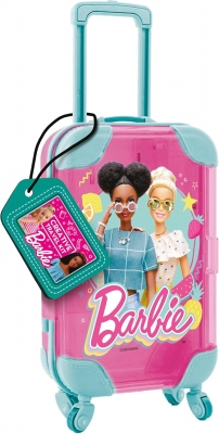 Творчески комплект, Lisciani, Barbie, Куфарче за път с оцветяване и декориране