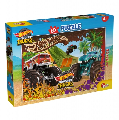 Puzzle, Lisciani, Hot Wheels, 60 piese