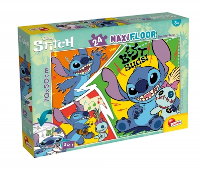 Puzzle, Lisciani, Lilo și Stitch, Puzzle cu două fețe 24 de piese