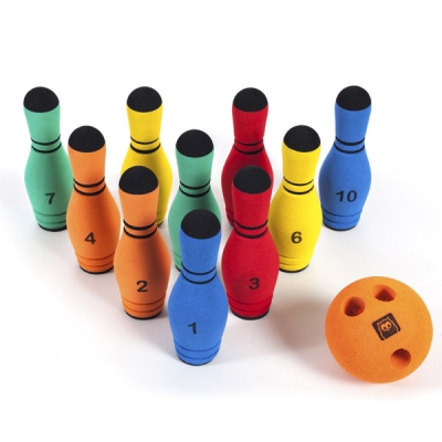 Комплект за игра, Eurekakids, Мини боулинг в чанта, 12 части