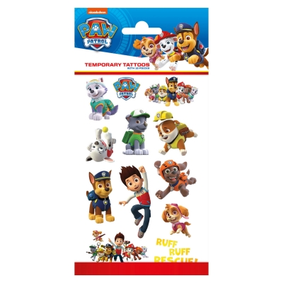 Комплект татуировки, Totum, Paw Patrol, 12 броя