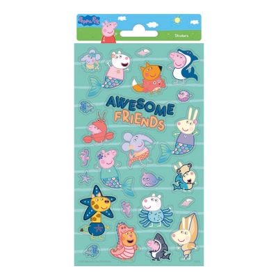 Комплект стикери, Totum, Peppa Pig, Страхотни приятели, 24 броя