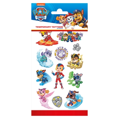 Set tatuaje, Totum, Paw Patrol, Caini puternici, 12 piese