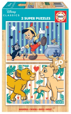 Дървен пъзел, Educa, Disney Classics, 2 × 50 части