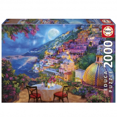 Puzzle, Educa, Romantic evening in Positano, 2000 pieces