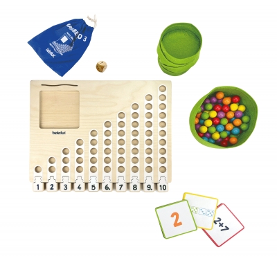 Дървена игра с топчета, Beleduc, Marbelino, Броене, 105 части