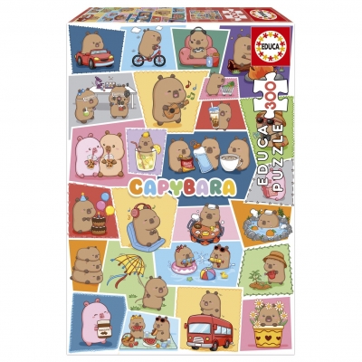 Пъзел, Educa, Весели капибари, 300 части