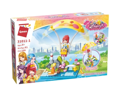 Constructor, Qman, Cherry, Fun paraglider, 109 parts