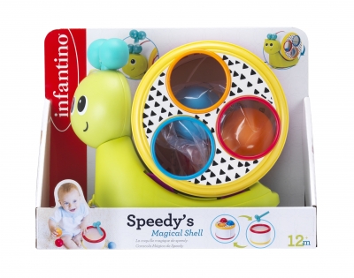 Pull-along toy 3 in 1, Infantino, Snail