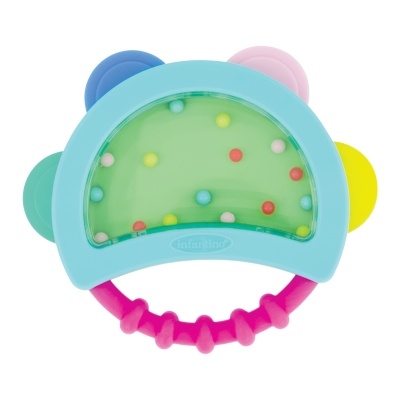 Бебешка дрънкалка и гризалка, Infantino, Тамбурина