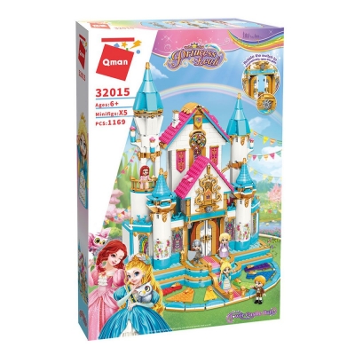 Constructor, Qman, Princess Leah, Flower Castle, 1169 pieces
