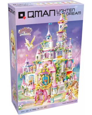Set constructie, Qman, Princess Leah, Castelul Viselor si Florilor, 2482 piese