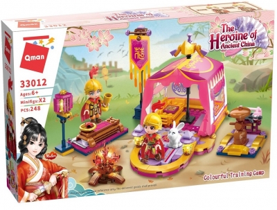 Конструктор, Qman, Mulan, Героинята на древен Китай, Тренировъчен лагер, 248 части