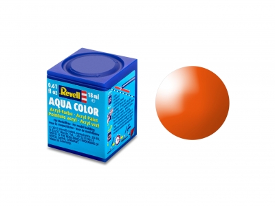 Акрилна боя, Revell, Aqua Color, Оранжево гланц, 18 мл