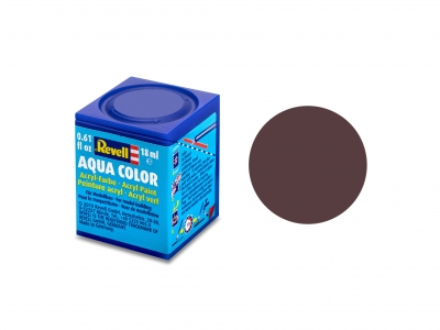 Акрилна боя, Revell, Aqua Color, Тъмно кафяво мат, 18 мл