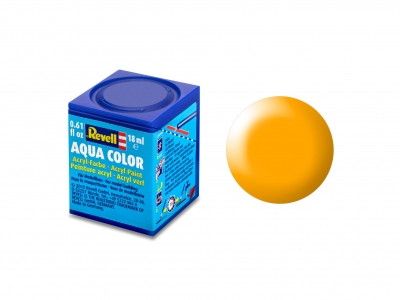 Акрилна боя, Revell, Aqua Color, Копринено жълто, 18 мл