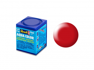 Акрилна боя, Revell, Aqua Color, Копринено лимонено червено, 18 мл