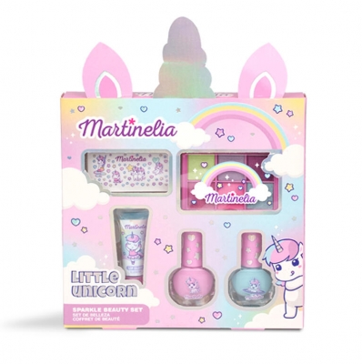Козметичен комплект, Martinelia, Еднорог, Блясък, 5 части