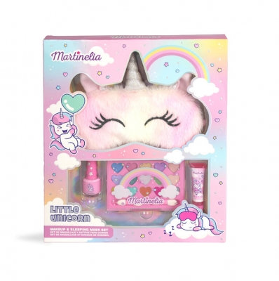 Cosmetic set with sleeping mask, Martinelia, Unicorn, 4 pieces
