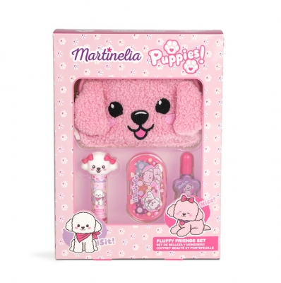 Cosmetic set with bag, Martinelia, Puppies, 4 pieces