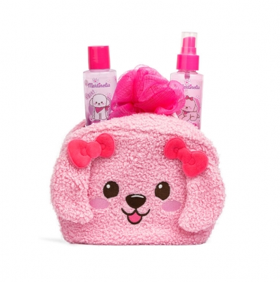 Bath set with bag, Martinelia, Puppies, 4 pieces