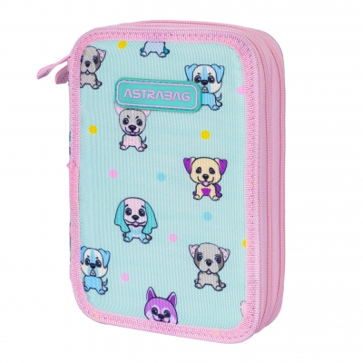 Двоен несесер, Astra, Без аксесоари ASTRABAG Кучета, AC2, 20,5 х 13 х 4,5 см