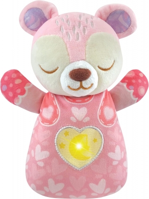 Музикална играчка, Vtech, Плюшено Мече, 8.5 x 19 x 23 см, Розов